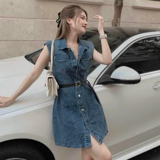  Váy Bò thiết kế phong cách Denim cao cấp và chất lượng Dolldiva