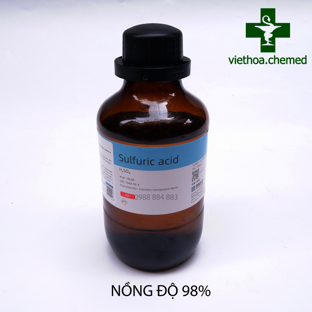 Dung dịch  acid sulfuric dùng trong thí nghiệm - H2SO4 500ml
