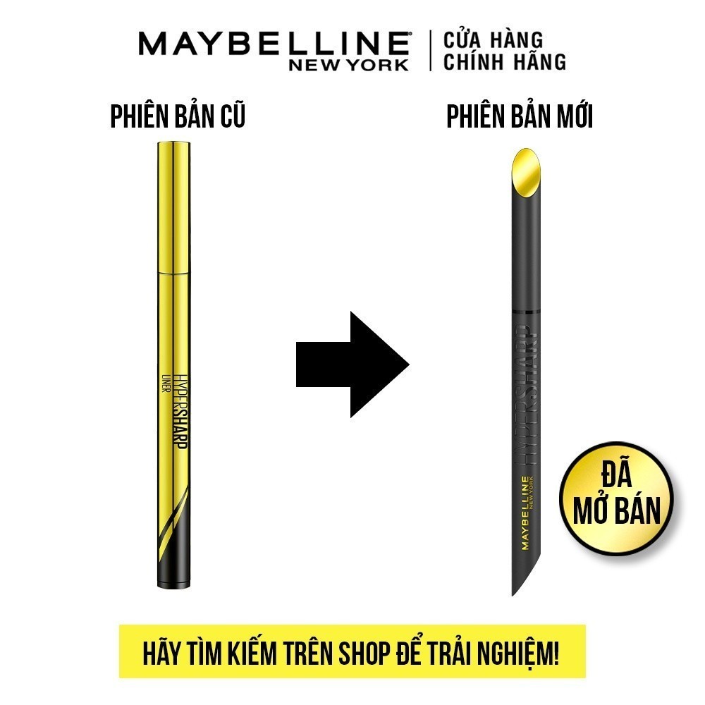 Bút Kẻ Mắt Nước Siêu Sắc Mảnh Maybelline New York Sharp Liner Extreme Không Lem Trôi 0.5g