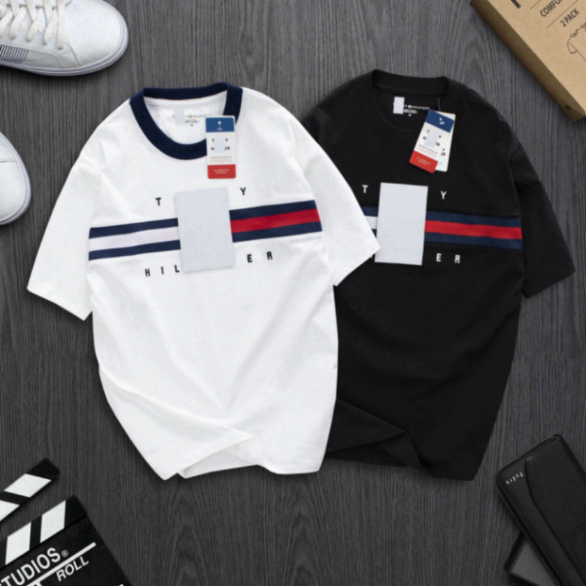 Áo Phông Nam Nữ Tom.my Phong Cách Boy Phố Chất Liệu Cotton Co Giãn Hottrend 2024
