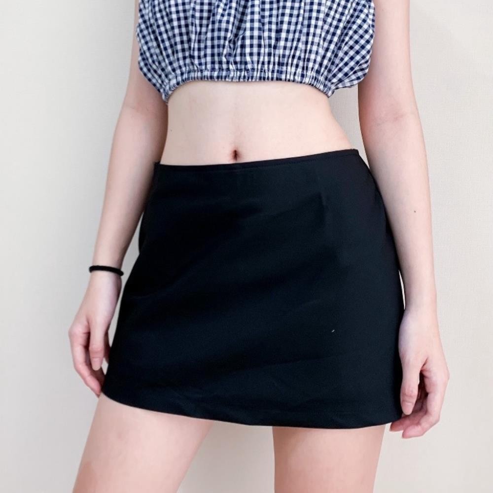 Chân Váy Kiểu Cạp Trễ NIVRA Dáng Ôm Có Lót Quần Phong Cách Y2K C070