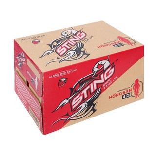 [CHỈ SHIP HỎA TỐC] Thùng 24 chai nước tăng lực Sting vị dâu 330ml