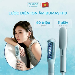 Lược Điện Ion Âm BUMAS H10 - Máy Duỗi Tóc Phủ Protein Kích Thích Mọc Tóc - Chăm Sóc Tóc Mềm Mượt