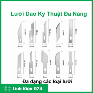 Lưỡi dao kỹ thuật, điêu khắc, dao mổ đa năng nhiều loại lưỡi