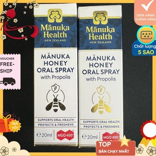 Siêu thị newzealand-xịt keo ong giúp tăng đề kháng, giảm ho chiết xuất mật ong 400+- keo ong xịt họng manukahealth 400+