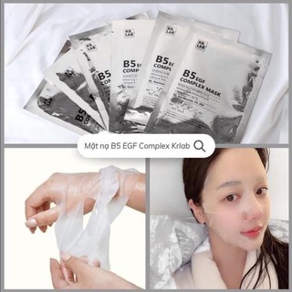 Mặt Nạ Cấp Ẩm Phục Hồi Da B5 EGF Complex Mask Kr.Lab Hàn Quốc
