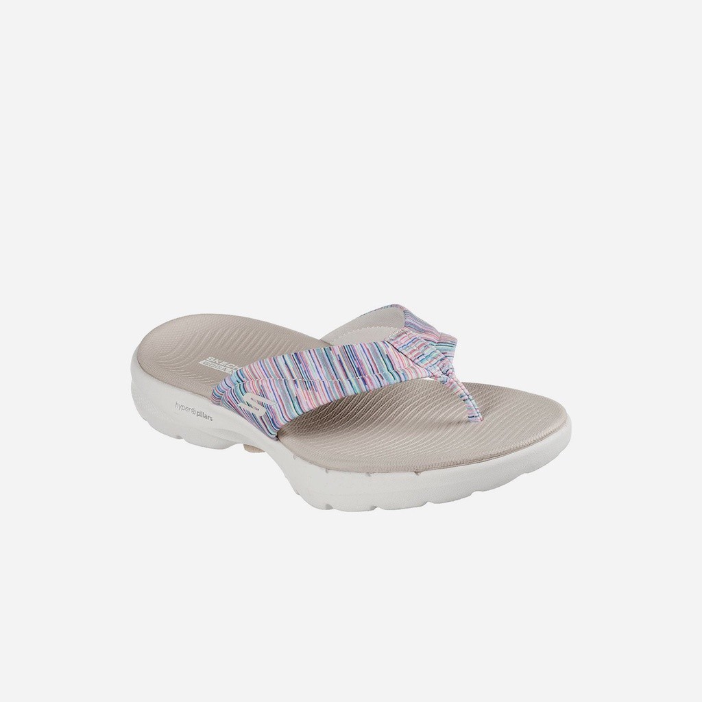 [Nhập SSP150KSP3 giảm 150k đơn 1tr] Dép xỏ ngón nữ Skechers Go Walk 6 Sandal-Bright Daze - 141000-NTMT