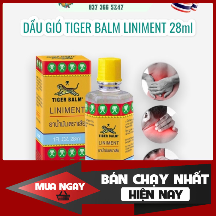 (Hàng mới date xa) Dầu Xoa Bóp Nhức Mõi Tiger Balm Liniment Thái Lan