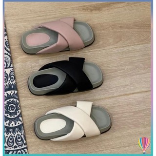 Dép xỏ ngón chéo đế dày Dép xỏ ngón phong cách mới mùa hè