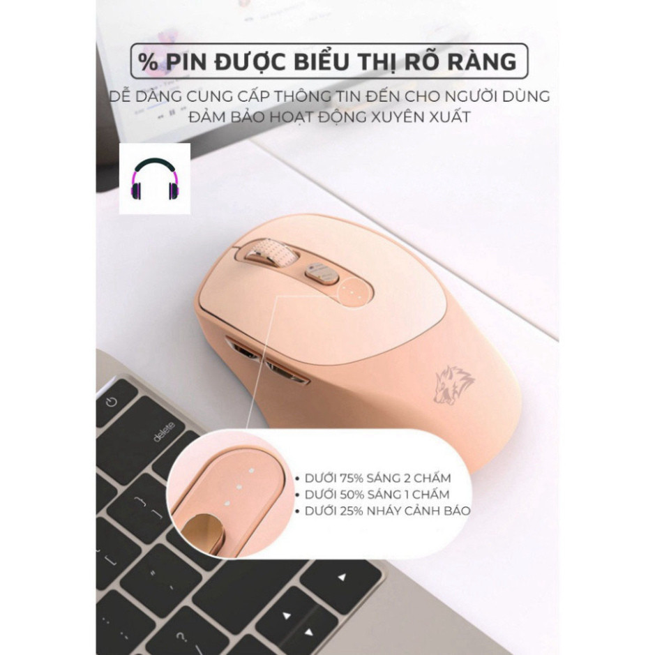 Chuột Không Dây Máy Tính Bluetooth X7 Wireless Pin Sạc Kết Nối 2 Chế Độ Cho Mọi Thiết Bị Máy Tính, Laptop có Bảo Hành | BigBuy360 - bigbuy360.vn