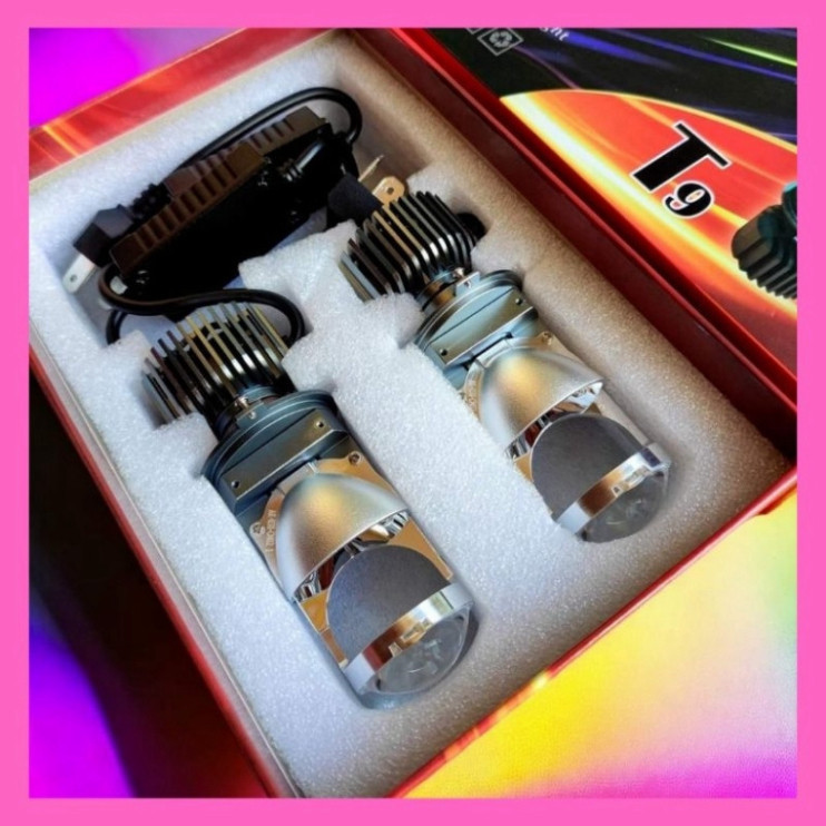 Đèn Pha LED Bi cầu mini V9 2024 70W chân H4 ô tô, xe máy(Giá 1 bóng) Siêu Sáng BH hai năm [Điện Máy 