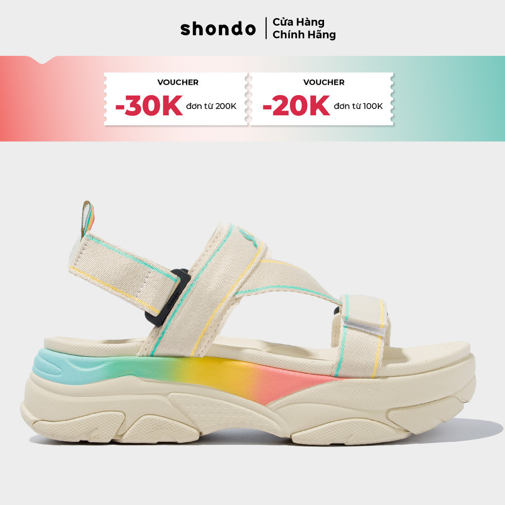 Giày Sandal Nam Nữ Tanky Shondo Pride Be Êm Bền TAN2558