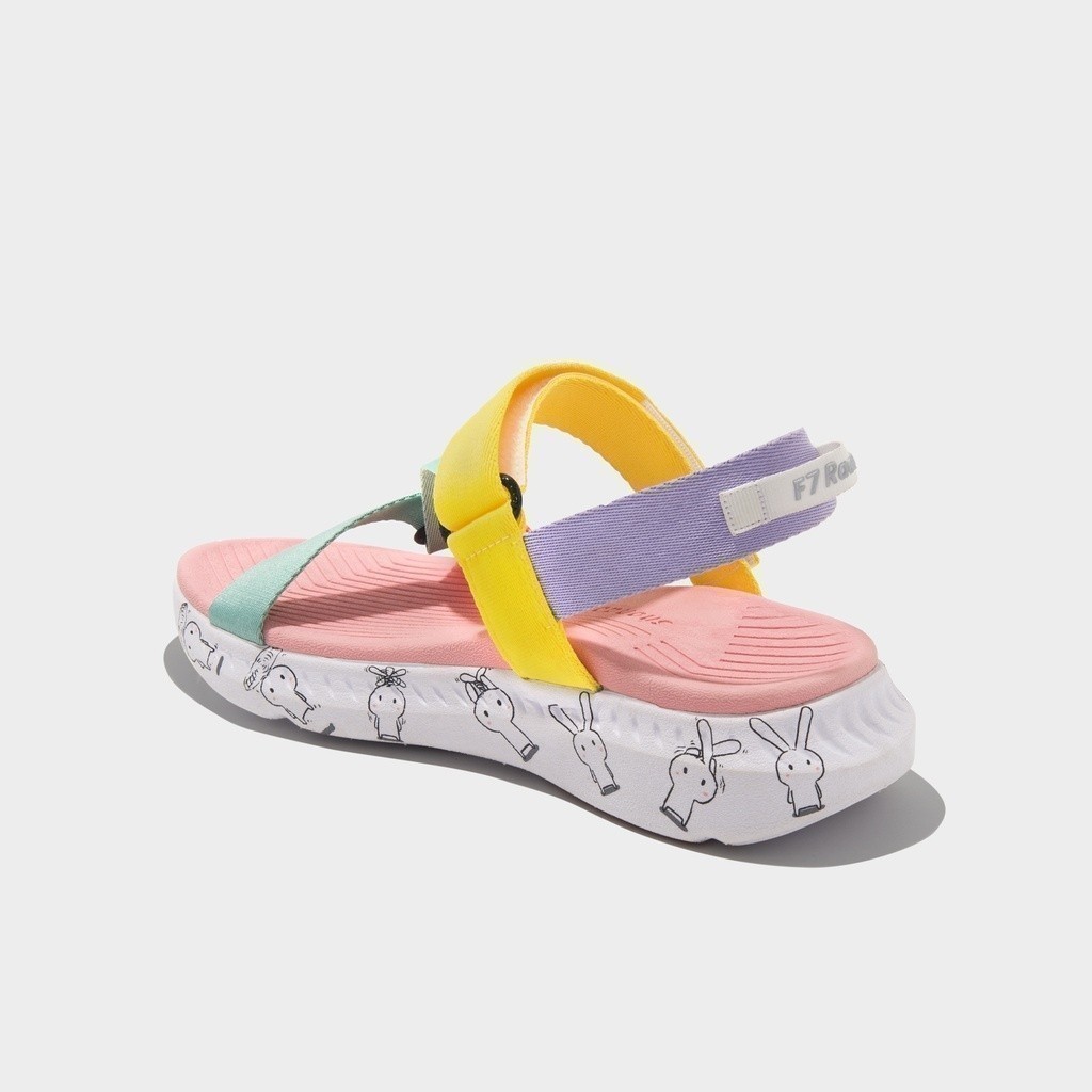 Giày Sandals Nữ SHONDO F7 Thỏ Bảy Màu, Phối Màu F7M0580