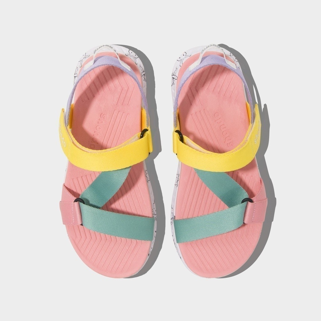 Giày Sandals Nữ SHONDO F7 Thỏ Bảy Màu, Phối Màu F7M0580