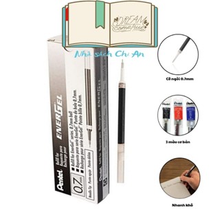 Hộp 12 Ruột Bút Pentel Energel LR7 Ngòi 0.7mm Mực An Toàn Cho Sức Khỏe | Nhanh Khô 1/3 Giây .