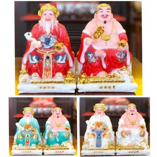 Bộ tượng thờ cúng thần tài thổ địa đá