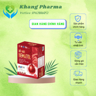 Bổ máu Hematol CHÍNH HÃNG Sắt nước bổ sung sắt axit folic cho bà bầu người