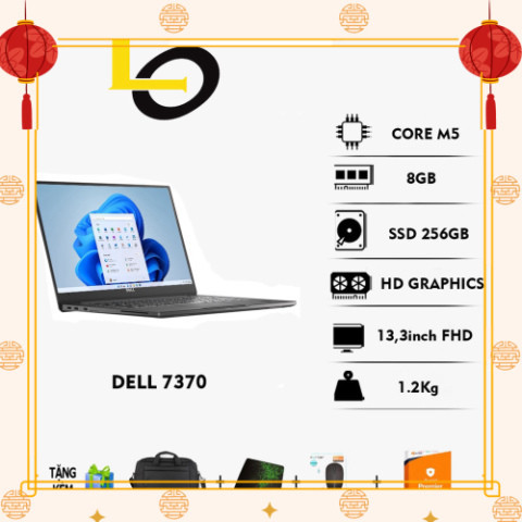   Laptop Dell Nhập Xịn 7390 i7 8650U/Ram 16Gb/SSD 256Gb/Màn 3k Tràn Viền /Mỏng Nhẹ Đẹp Keng  99% -Cam kêt c