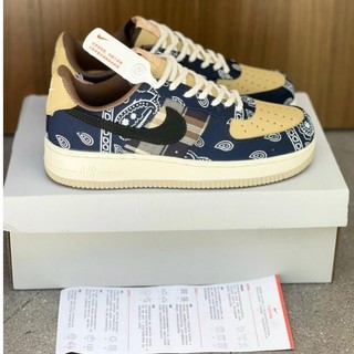 Giày af1 Travis Scott Cactus Jack Nâu