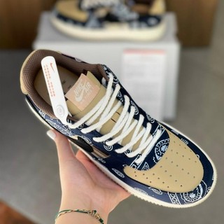 Giày af1 Travis Scott Cactus Jack Nâu