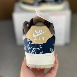 Giày af1 Travis Scott Cactus Jack Nâu