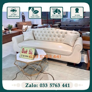 Ghế sofa đơn khung gỗ tự nhiên kích thước 1m8 bọc đệm êm ái nỉ hoặc da tùy chọn với 100 màu sắc
