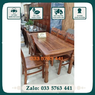 Giá gốc - bộ bàn ghế ăn gỗ hương xám