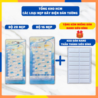 20 nẹp dây điện dán tường siêu dính,kẹp dây điện cố định và giữ dây điện siêu sốc an toàn tiện lợi dễ lắp đặt k152