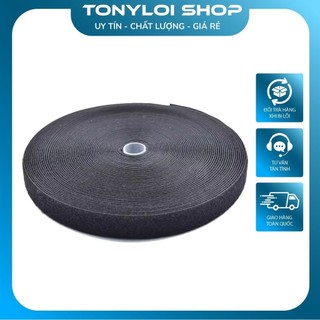 Băng dính gai, khóa nhám gai, Velcro khổ 1cm - Dây dán Velcro bám dính mạnh, không bị xù lông