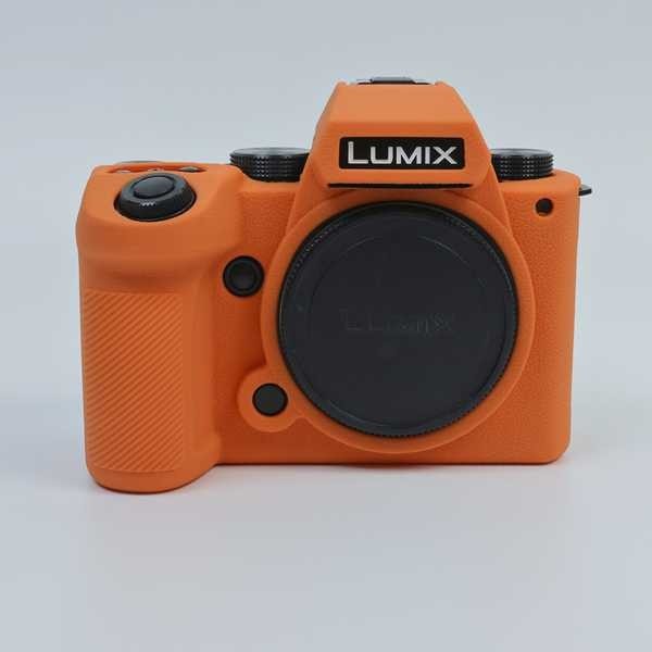 Đối với túi máy ảnh Panasonic Lumix S5II Silicone Case S5M2 Vỏ bảo vệ bằng da chính hãng LX10