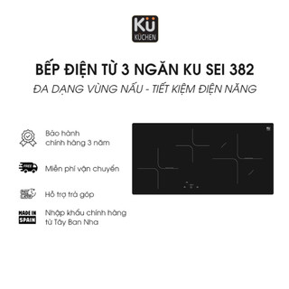 Bếp từ 3 vùng nấu kuchen ku sei382