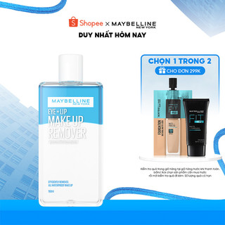 Nước tẩy trang mắt và môi Maybelline New York Eye & Lip Makeup Remover 150ml
