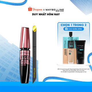 Bộ trang điểm Bút kẻ mắt nước siêu sắc mảnh 36H không trôi Hyper Sharp, Mascara Dài Mi và Cong Mi Hyper Curl Waterproof