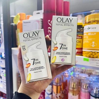 Kem dưỡng Olay Total Effects 7In1 Moisturiser Nourish&Protect 50ml giúp dưỡng ẩm da ,chống lão hóa ,giảm nám...