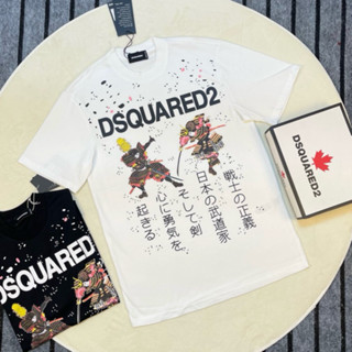 Áo Phông Nam Nữ DSQ2 In Hoạ Tiết Samurai Nhật Cổ Vảy Sơn Loang . Áo Thun Cộc Tay Siêu Cấp Cho Các Boy Phố Đi Chơi 2024