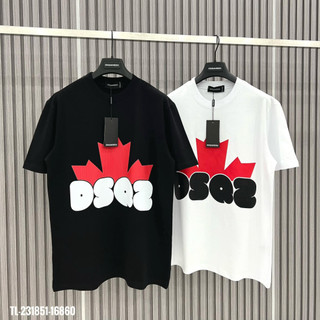 Áo thun nam nữ DSQ họa tiết kèm lá siêu chất - áo phông boy phố otisstore.vn