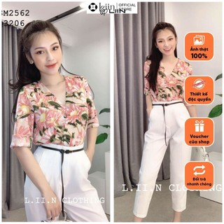 Quần dài công sở nữ form baggy màu Trắng đẹp, đủ size Liin Clothing Q3206