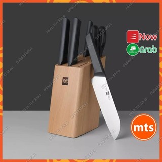 Bộ dao làm bếp 6 món xiaomi huohou hu0057 và hu0059 4 món thép không gỉ siêu sắc bền - minh tín shop