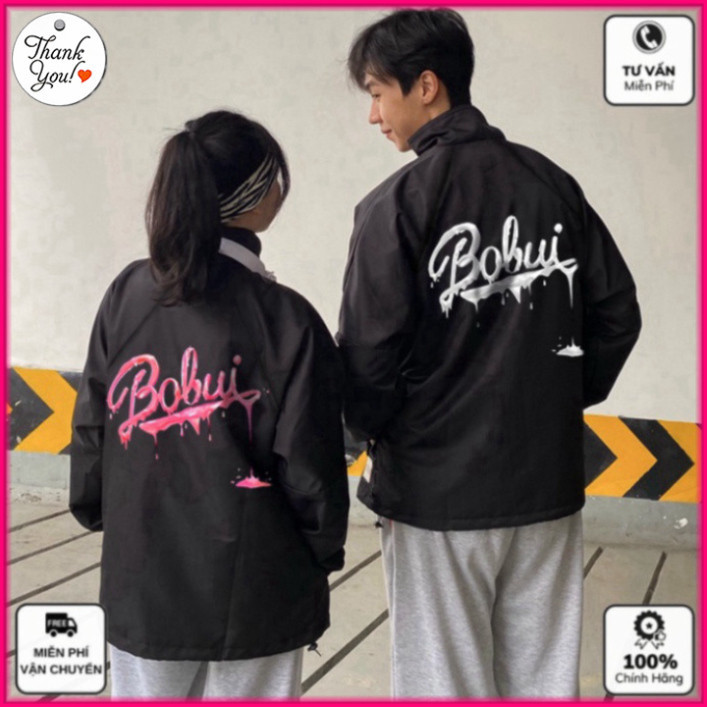 Áo Khoác Dù BOBUI TRÁNG HỒNG Local Brand Jacket Mero 2 lớp dày form rộng Unisex cổ bẻ (D2700L)