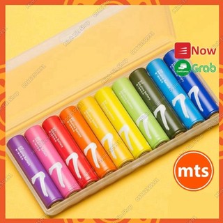Pin AAA Alkaline Xiaomi Youpin ZMI Rainbow số 7 vỉ 10 viên Pin đũa 3A Pin Xiaomi ZMI số 7 Chính Hãng