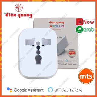 Ổ cắm WiFi Phích Cắm Thông Minh Điện Quang Apollo ĐQ SP1.1 01 WiFi Hỗ trợ Google Home, Alexa - Minh Tín Shop