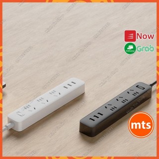 Ổ cắm điện xiaomi power strip 3 cổng USB sạc 5V 2A Màu Trắng, Đen Tùy chọn đầu chuyển đổi tiện dụng