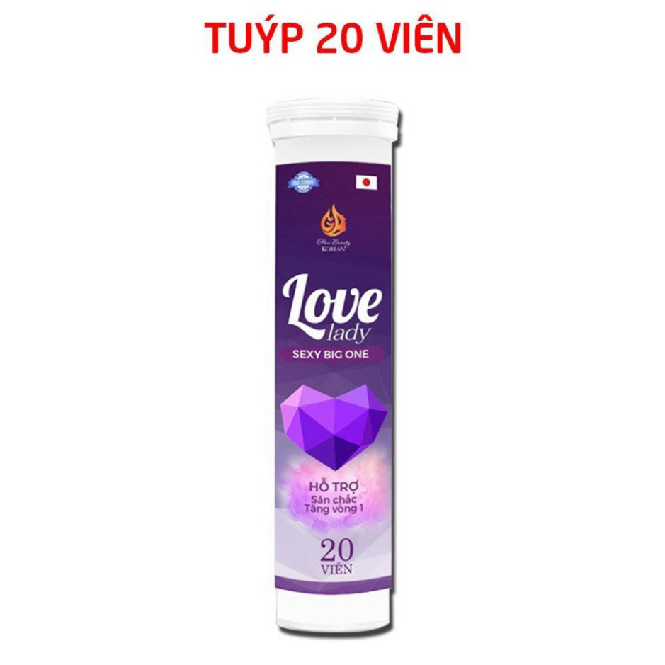 Viên sủi Sexy Big One tăng kích thước vòng 1, nở ngực, săn chắc ngực, tăng nội tiết tố nữ - 20 viên TRẮNG DA
