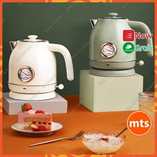 Ấm đun nước siêu tốc Xiaomi Qcooker QS-1701 1.7L chính hãng kiểu dáng cổ điện tích hộp nhiệt kế cơ - Minh Tín Shop