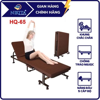 Giường xếp đôi phong cách Hàn Quốc,Có Thể Nâng Lưng Để Ngồi Xem  Phim, Đọc Báo, Thương hiệu NIKITA - Bảo Hành 12T 2025