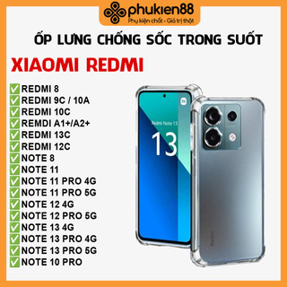 Ốp lưng chống sốc xiaomi redmi 13c 12c note 13 12 11 10 8 9c 10c a1 a2 plus pro 4g 5g