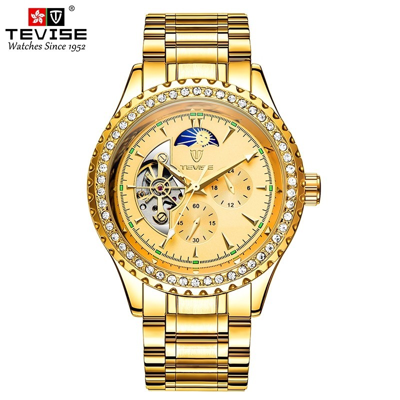 Đồng Hồ Cơ Tự Động tevise t807f Phong Cách Mới Cho Nam