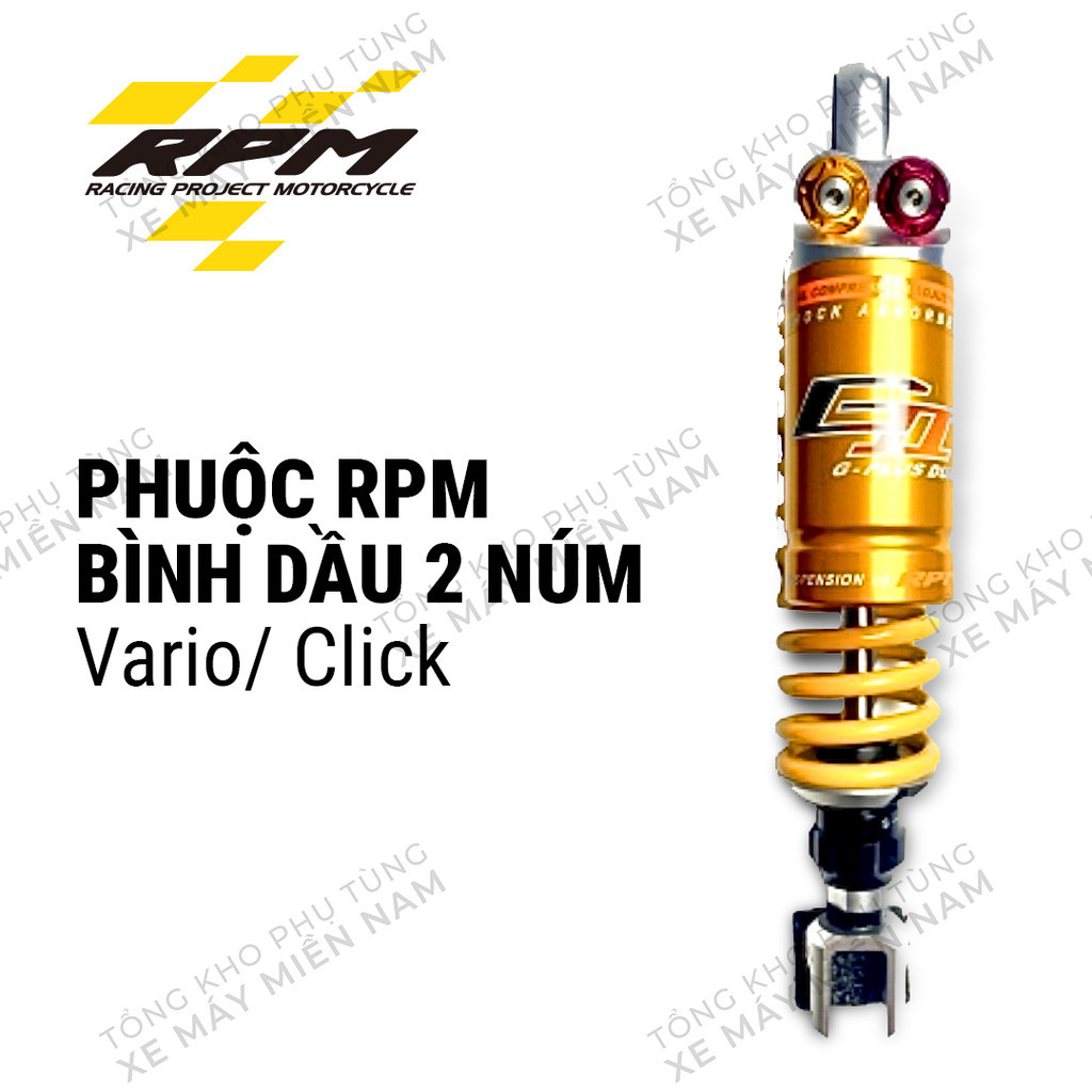 Phuộc RPM xe Vario Click 2 núm hàng  có bảo hành