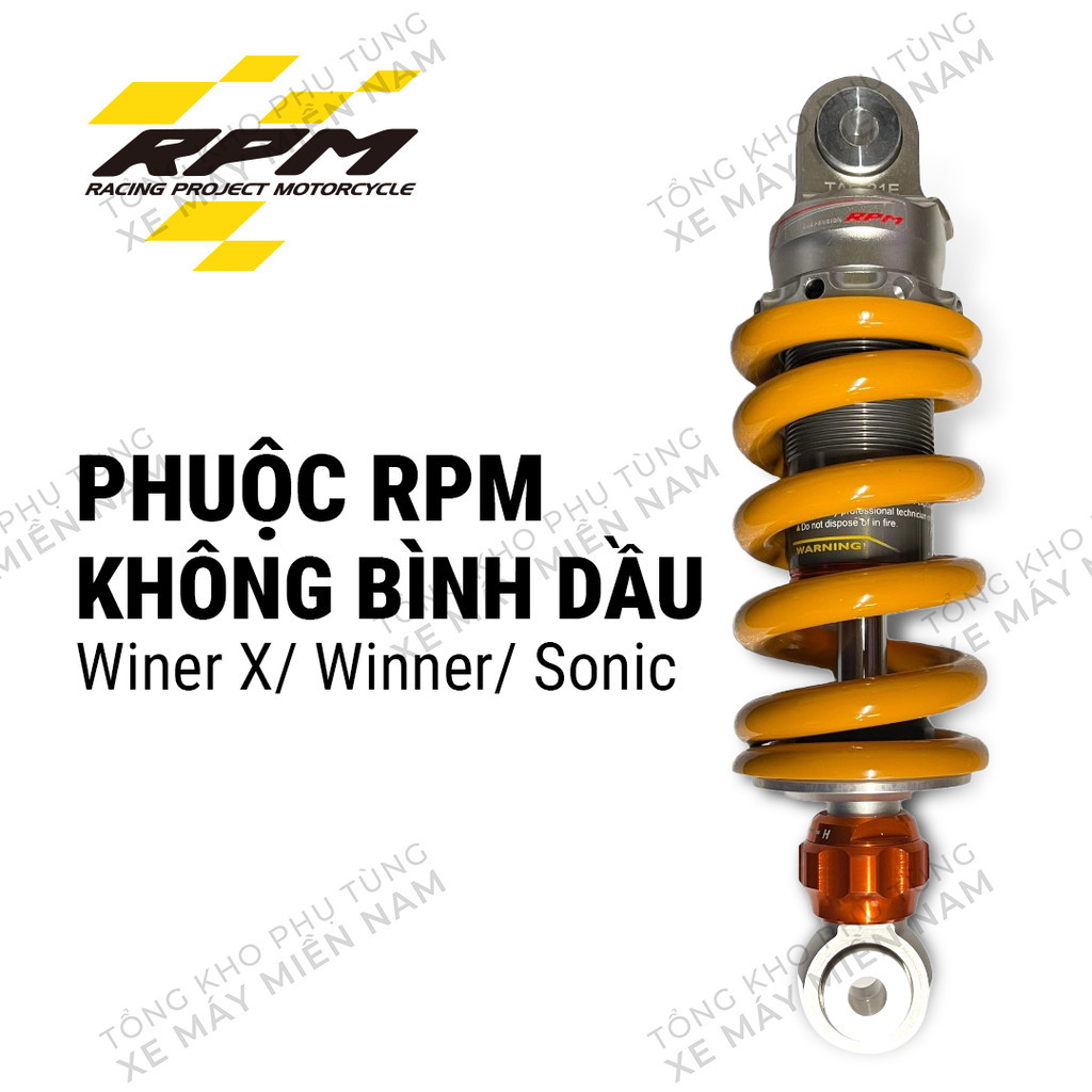Phuộc RPM Winner, Winner X, Sonic không bình dầu  có bảo hành