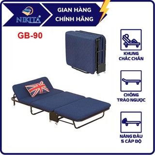 Giường gấp ba khúc NIKITA GB90 rộng 90cm màu xanh